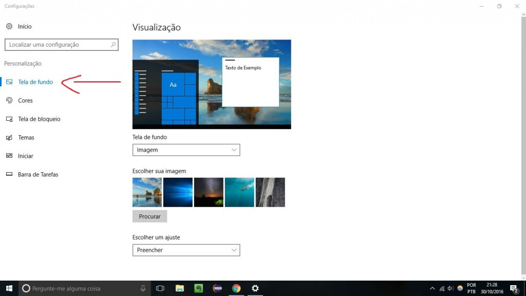 Windows 10: Como trocar a imagem de plano de fundo da tela